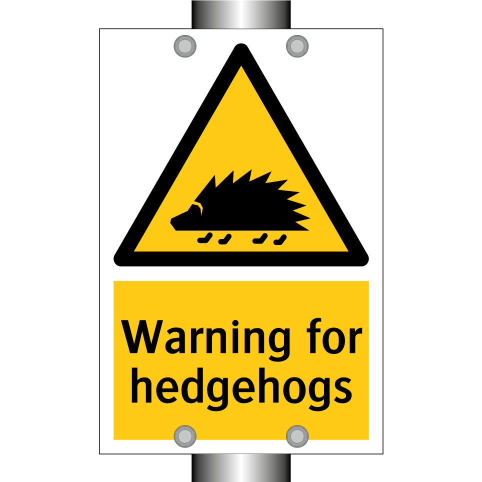 Warning for hedgehogs