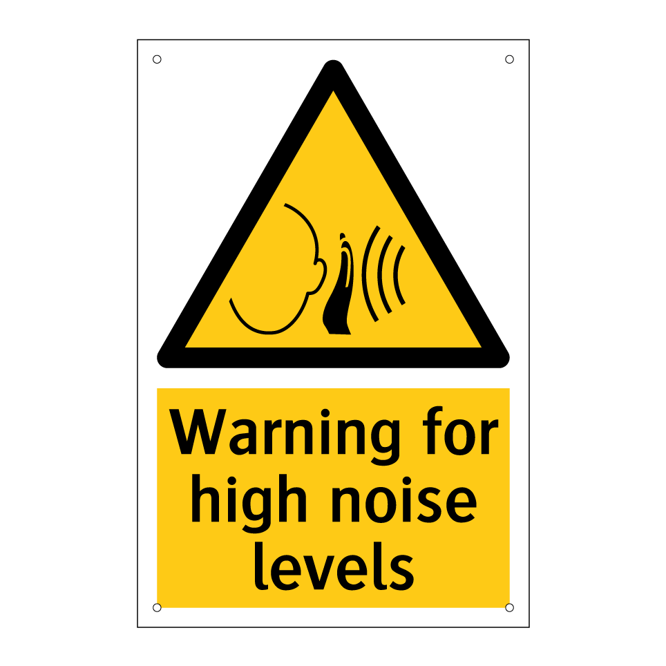Warning for high noise levels