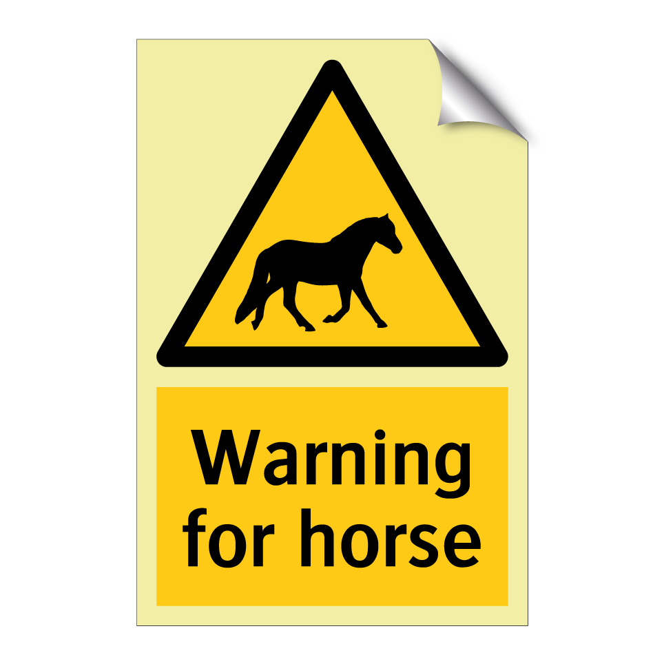 Warning for horse