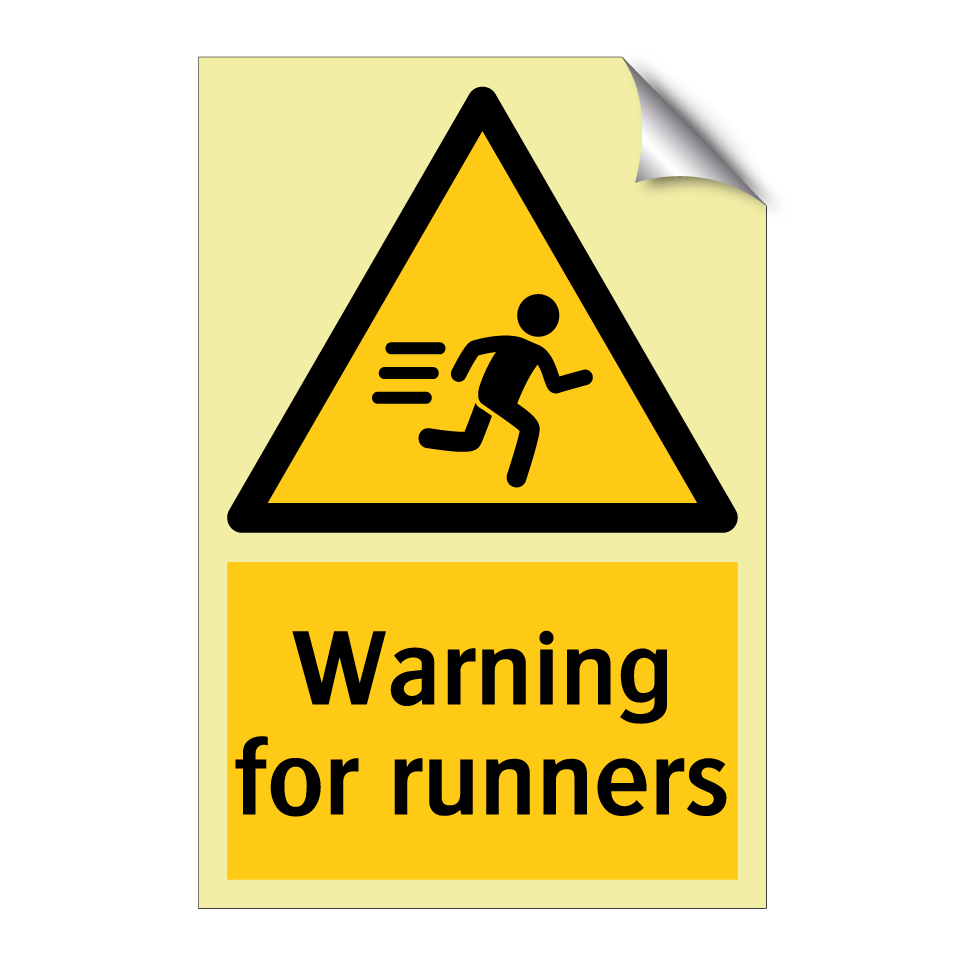 Warning for runners