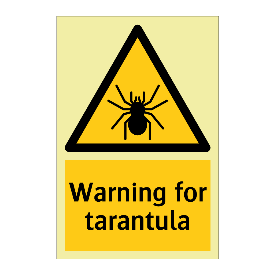 Warning for tarantula