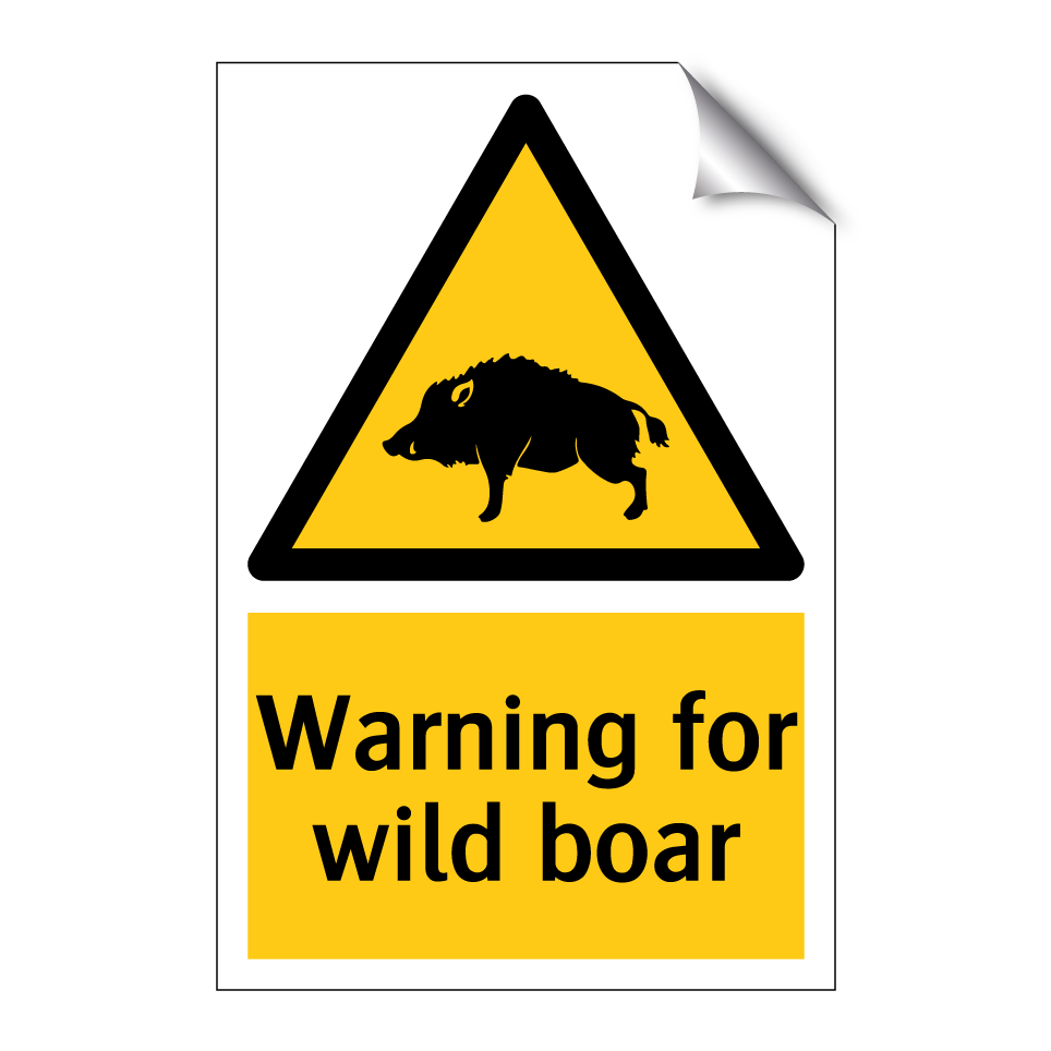 Warning for wild boar