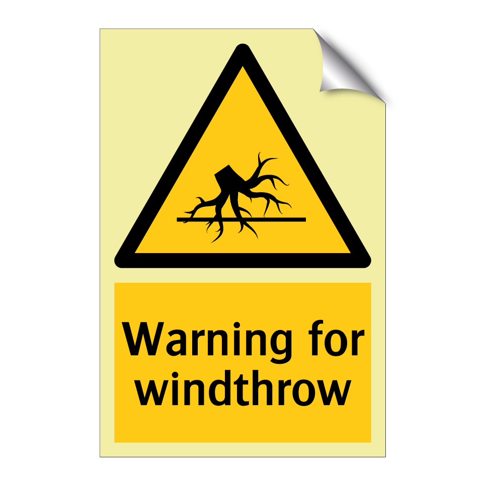 Warning for windthrow
