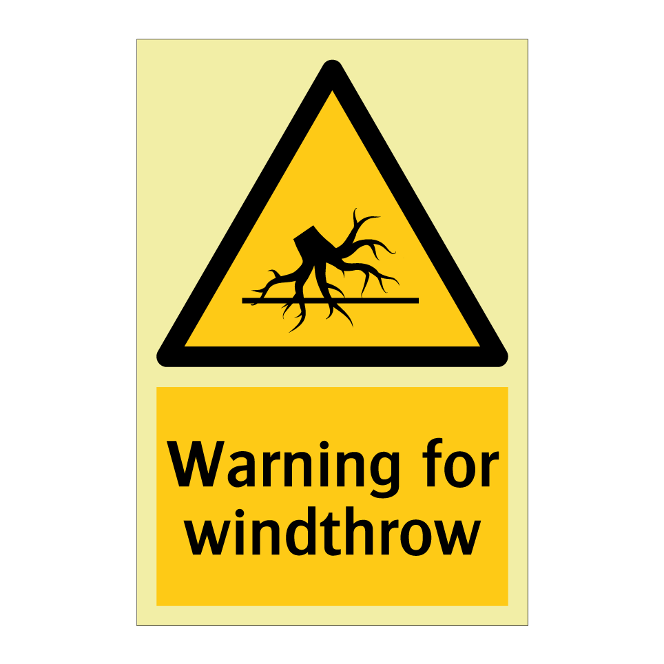 Warning for windthrow
