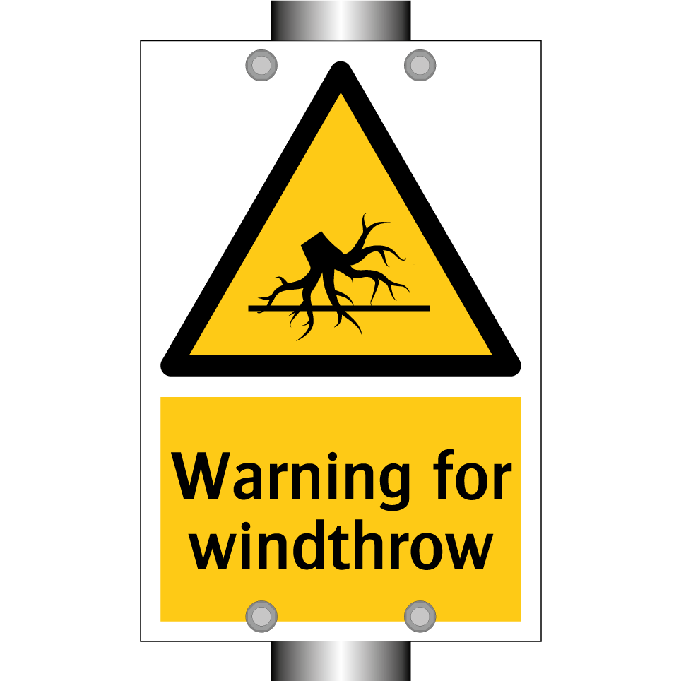 Warning for windthrow
