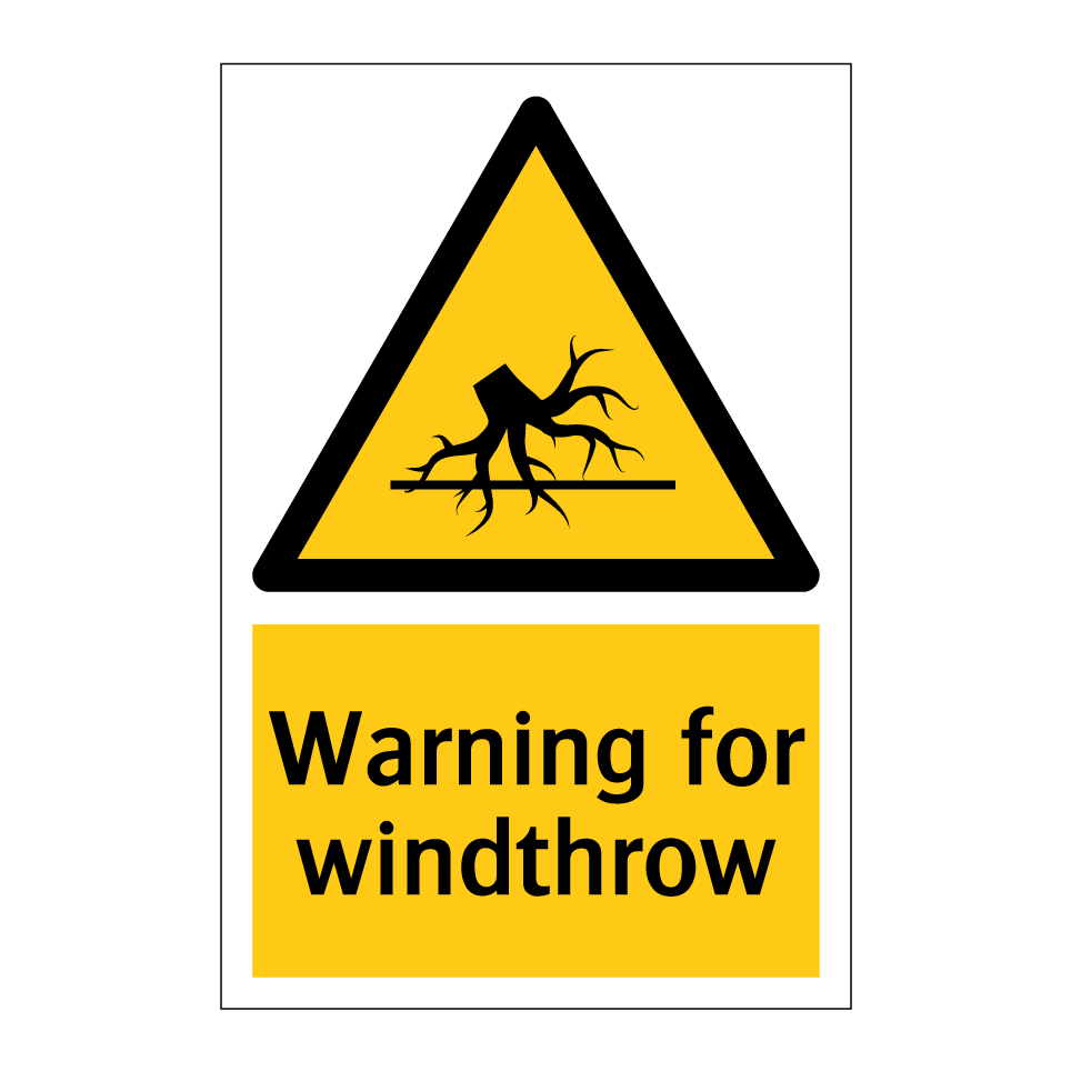 Warning for windthrow