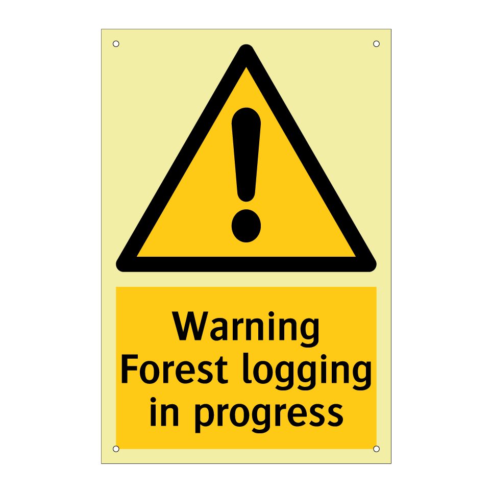Warning Forest logging in progress