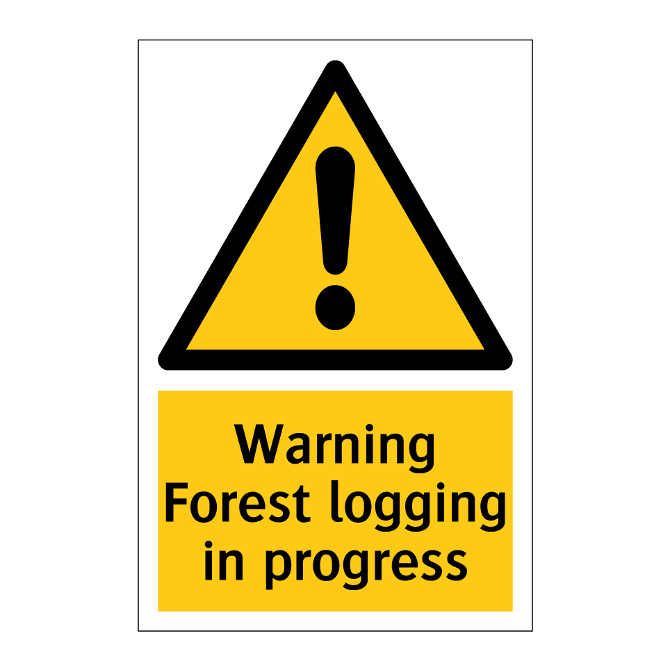 Warning Forest logging in progress