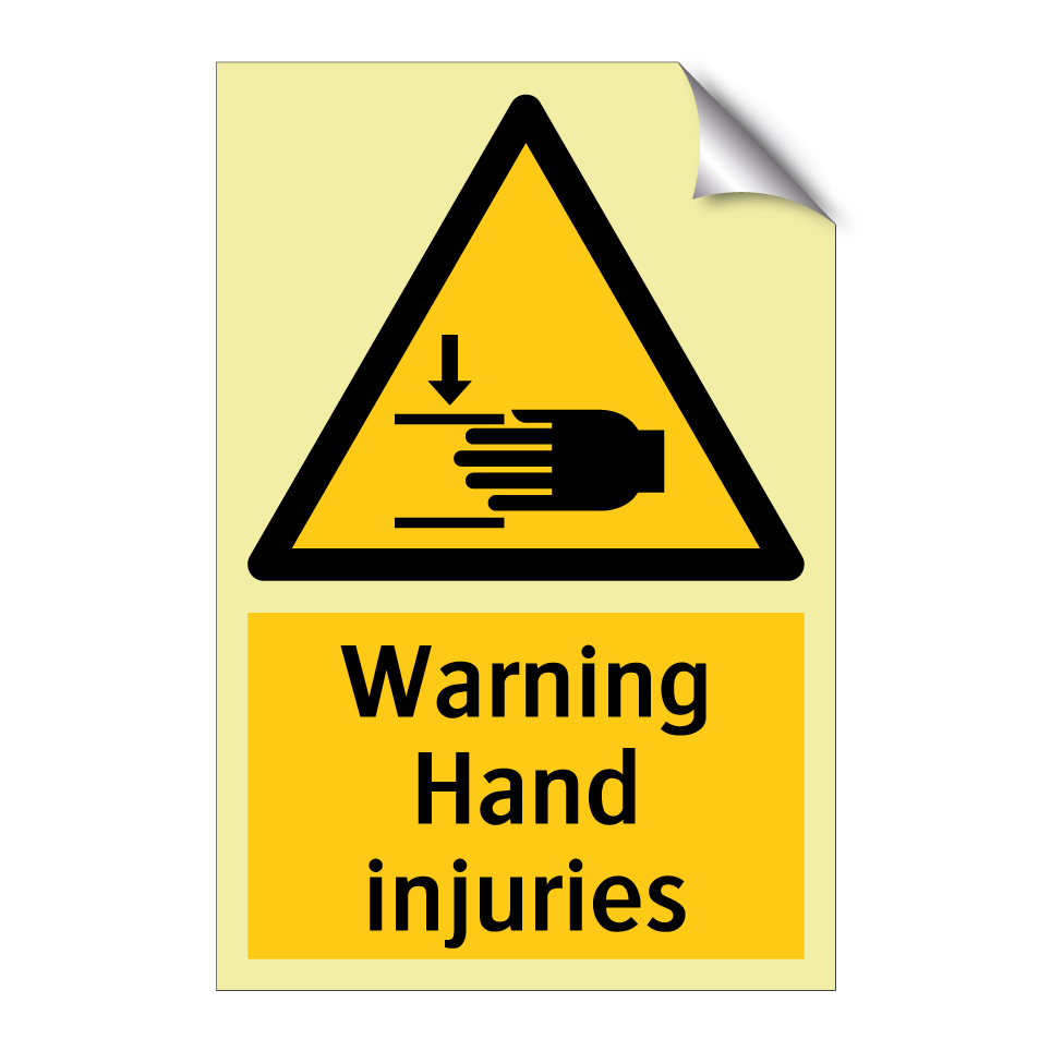 Warning Hand injuries