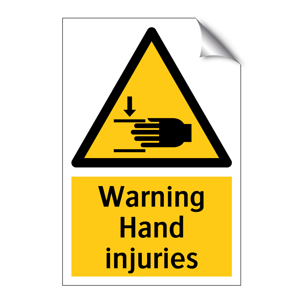 Warning Hand injuries