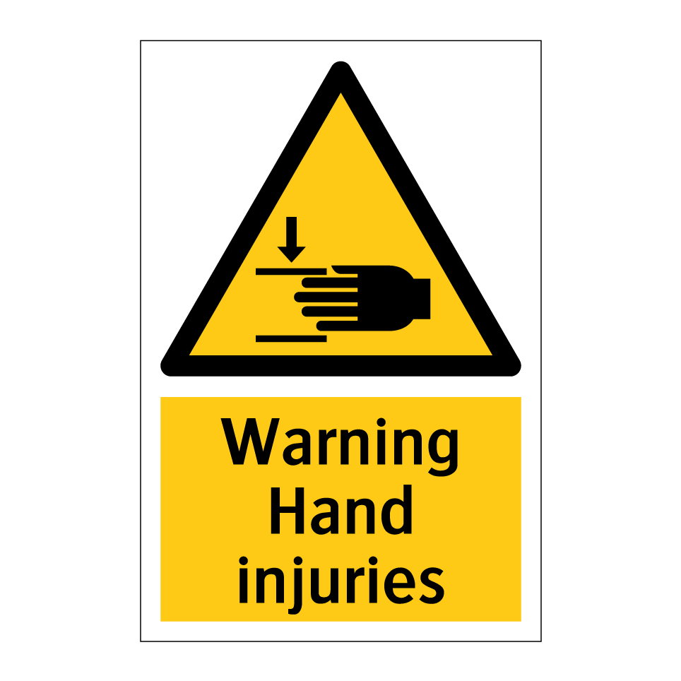 Warning Hand injuries