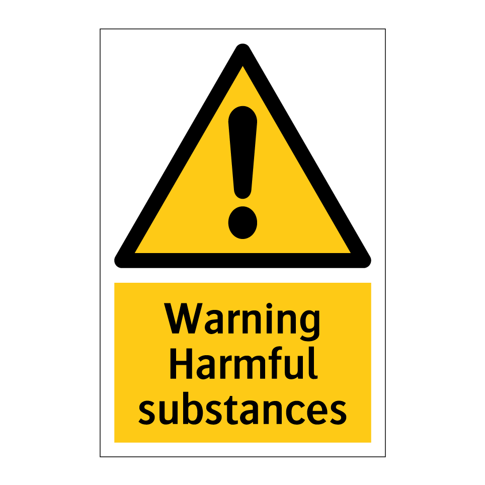 Warning Harmful substances