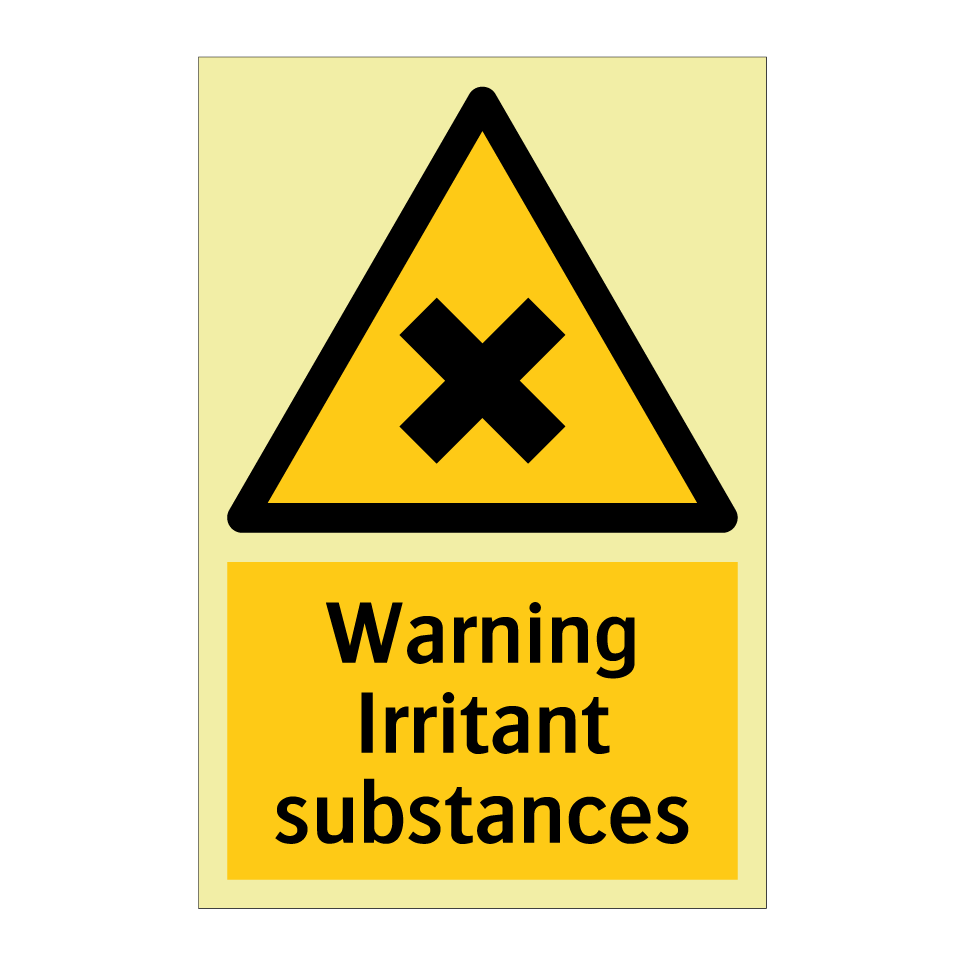 Warning Irritant substances