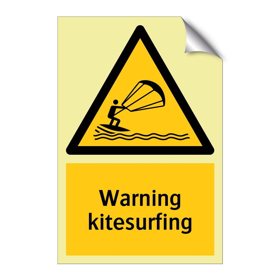 Warning kitesurfing