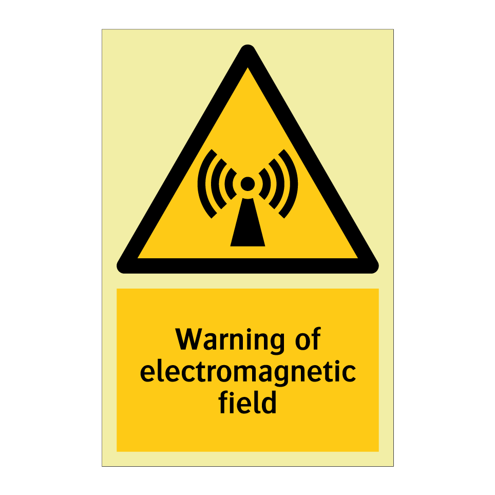 Warning of electromagnetic field