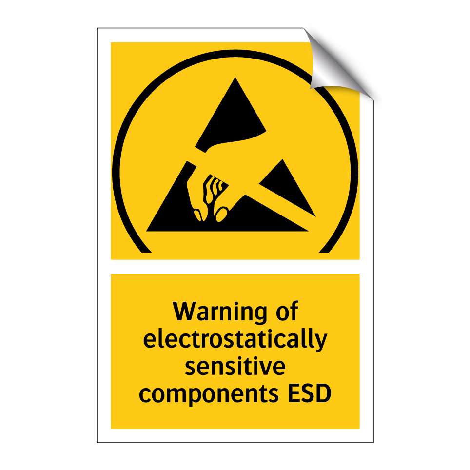 Warning of electrostatically sensitive components ESD