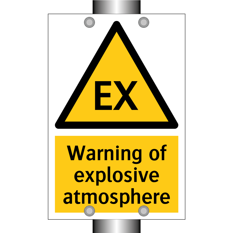Warning of explosive atmosphere