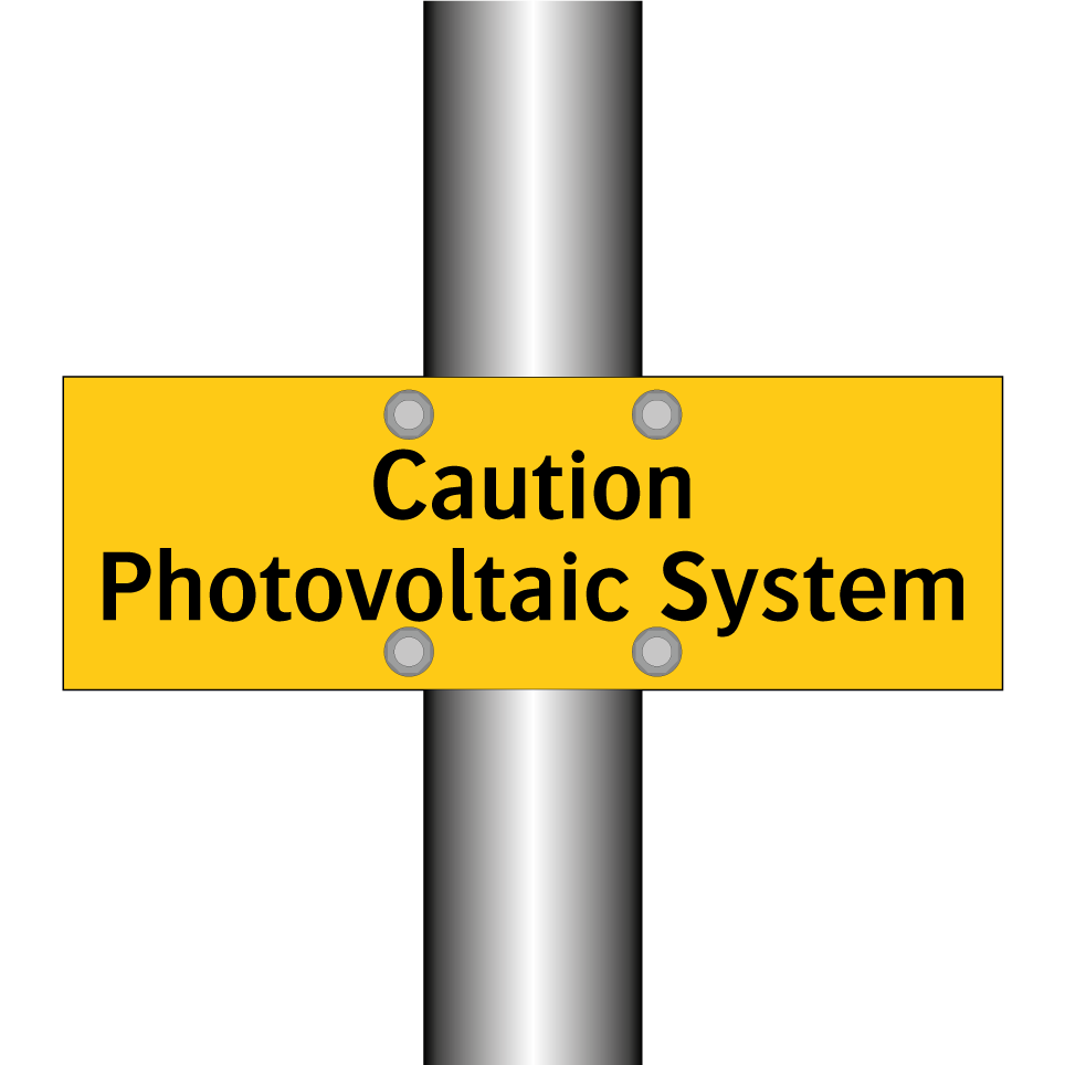 Caution Photovoltaic System