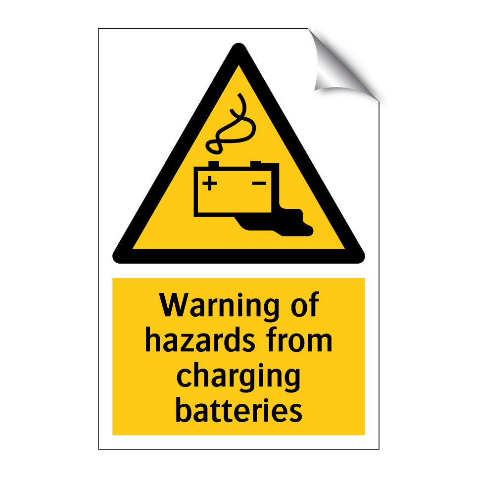 Warning of hazards from charging batteries
