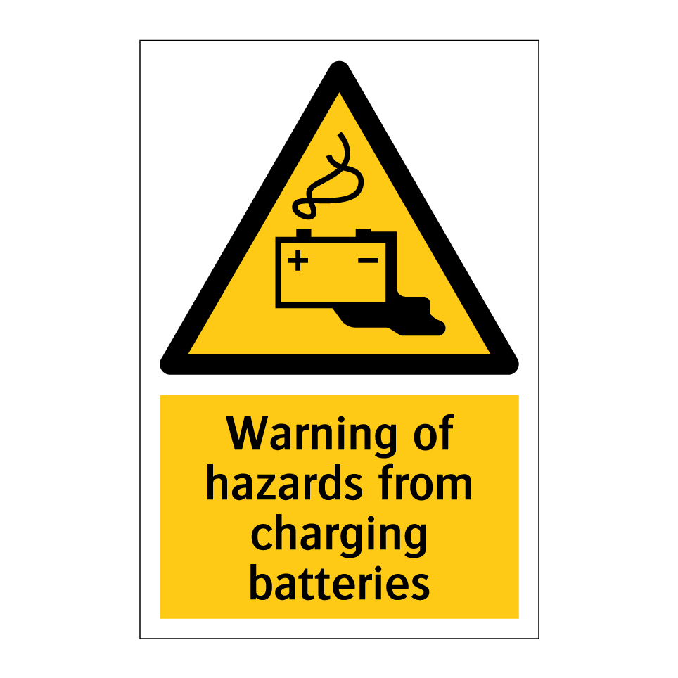Warning of hazards from charging batteries