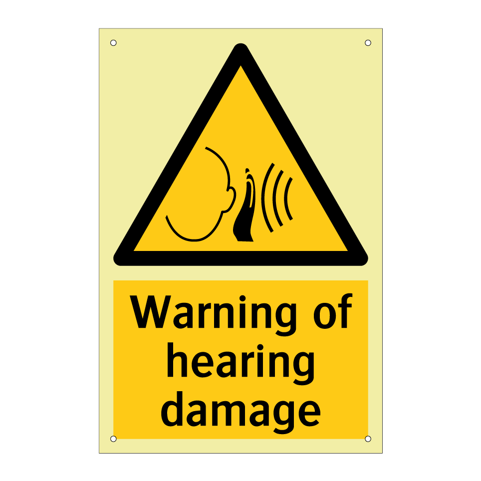 Warning of hearing damage