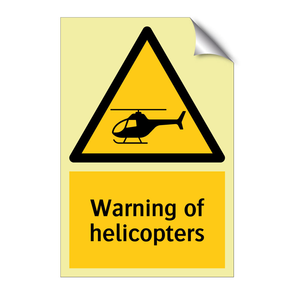 Warning of helicopters