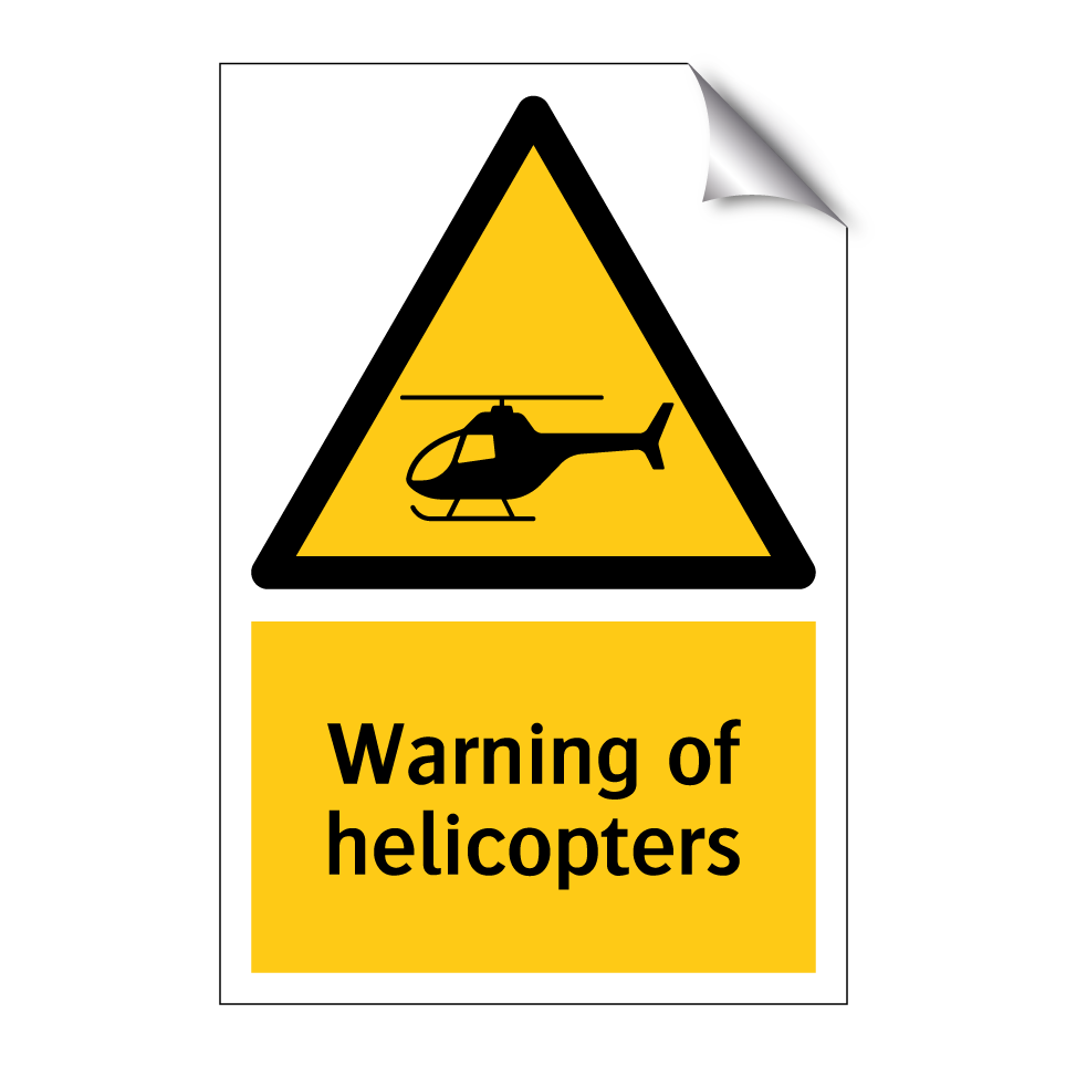 Warning of helicopters