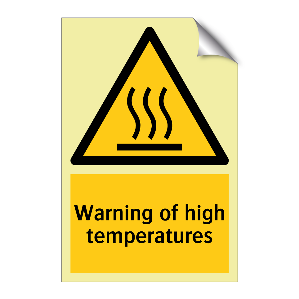 Warning of high temperatures