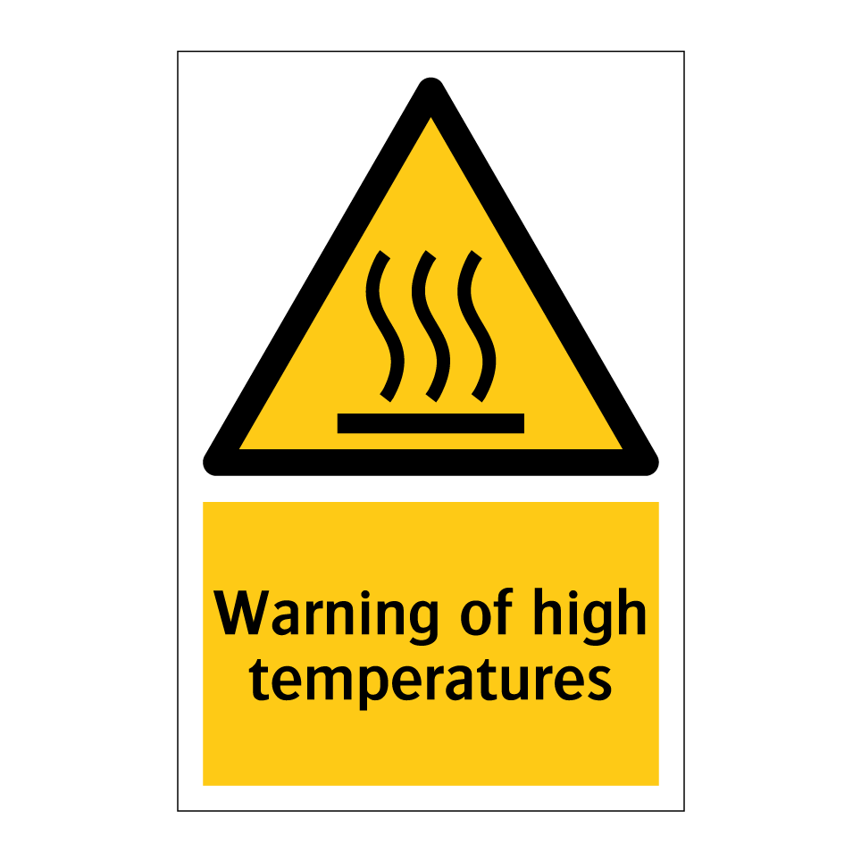 Warning of high temperatures