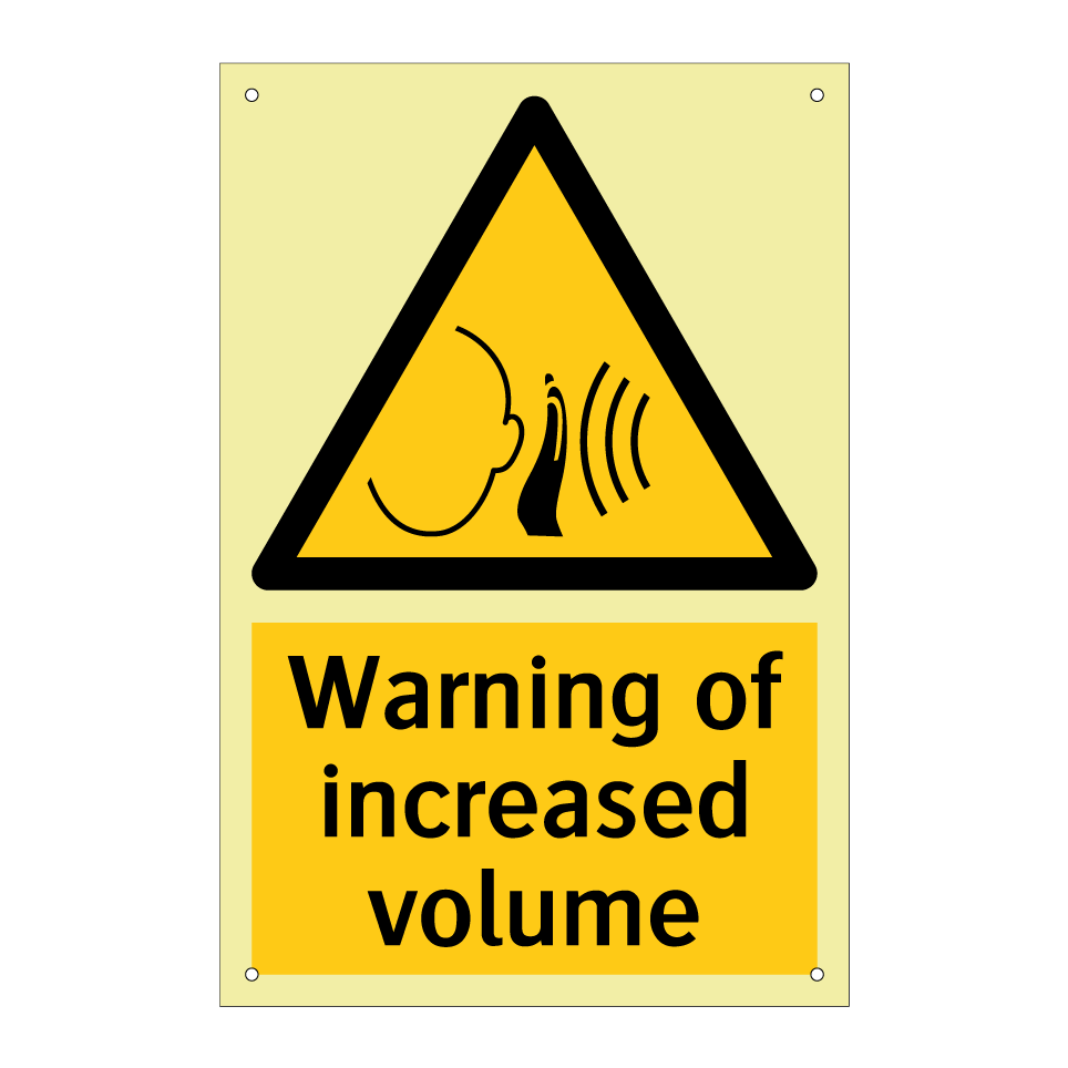 Warning of increased volume