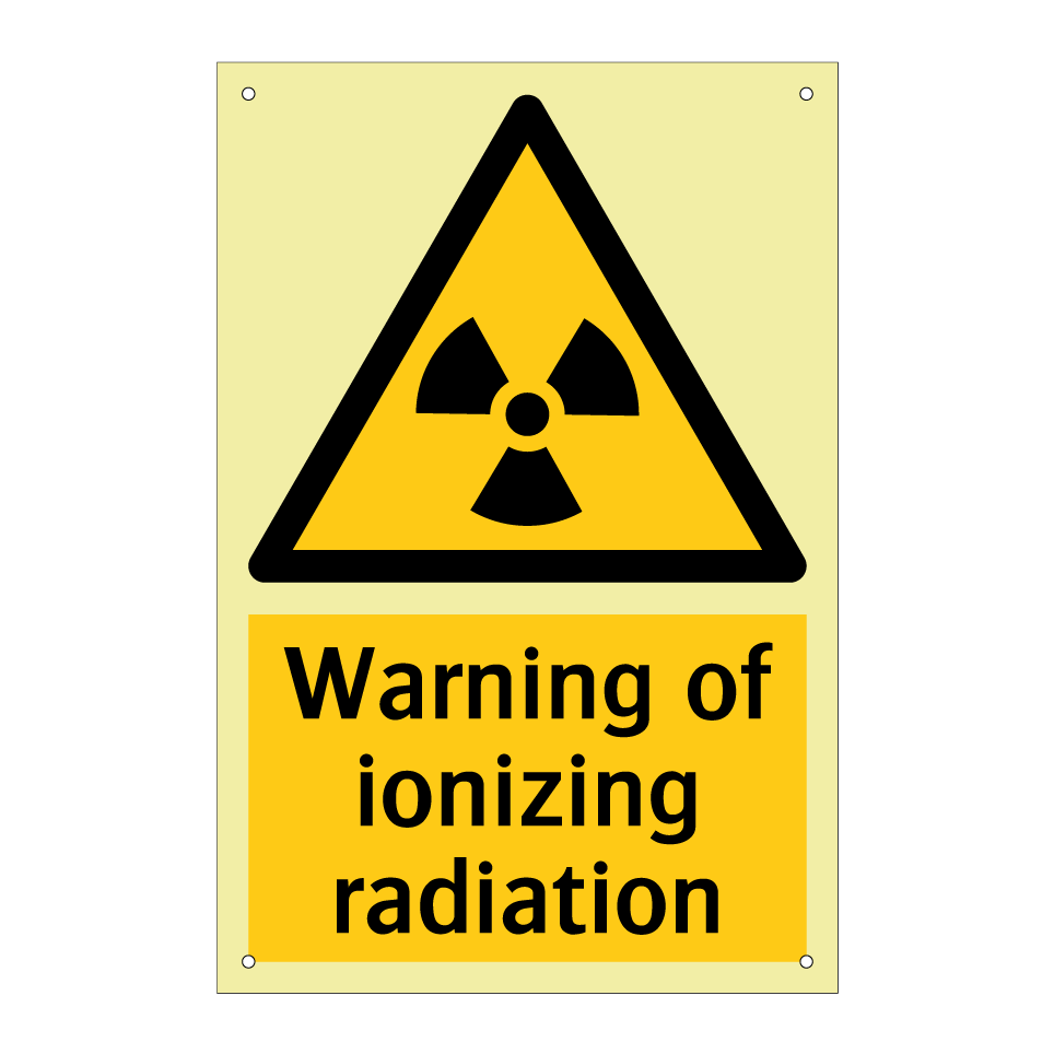 Warning of ionizing radiation