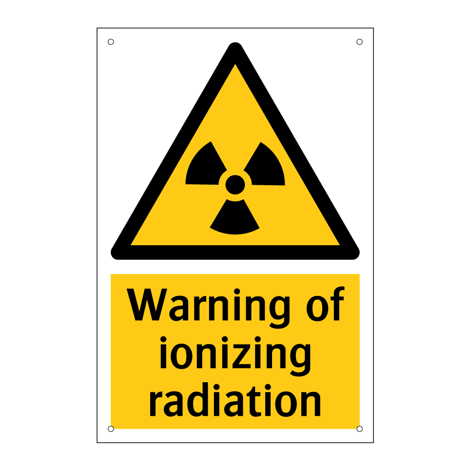 Warning of ionizing radiation