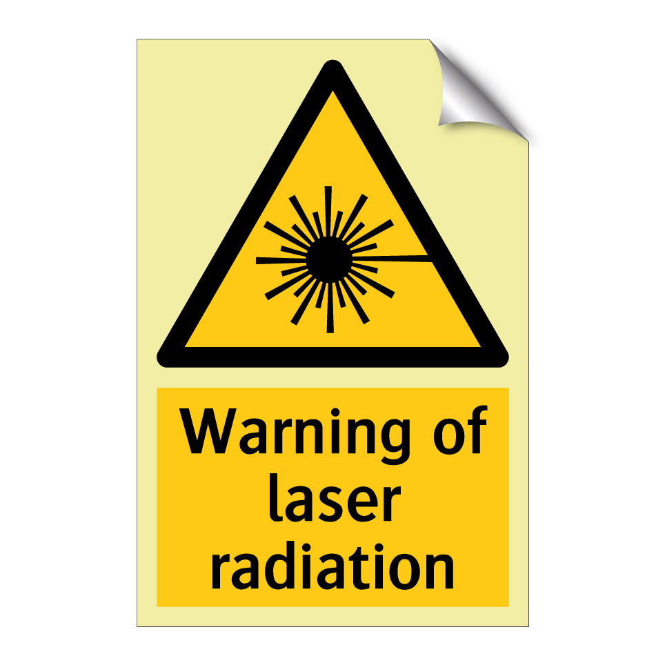 Warning of laser radiation