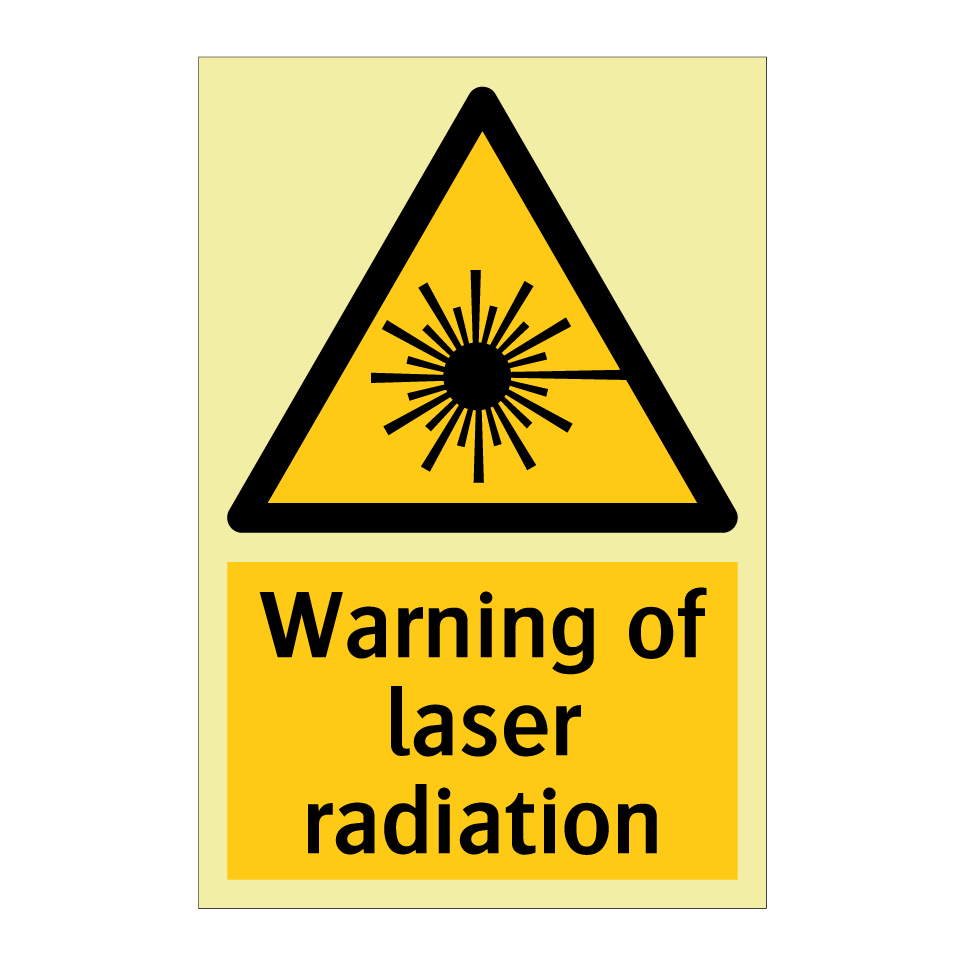Warning of laser radiation