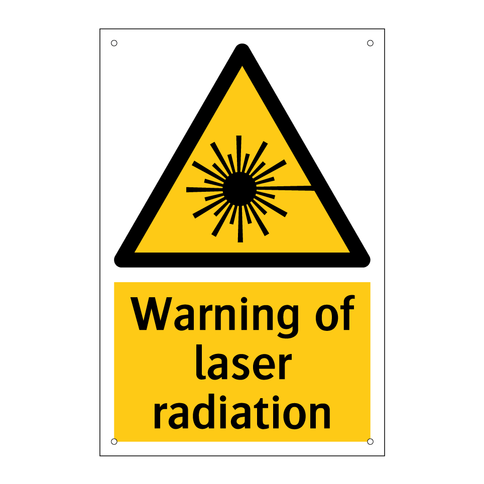 Warning of laser radiation