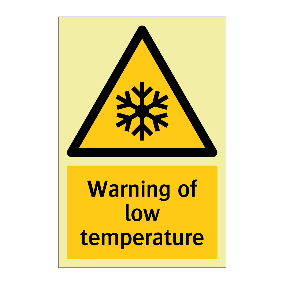 Warning of low temperature