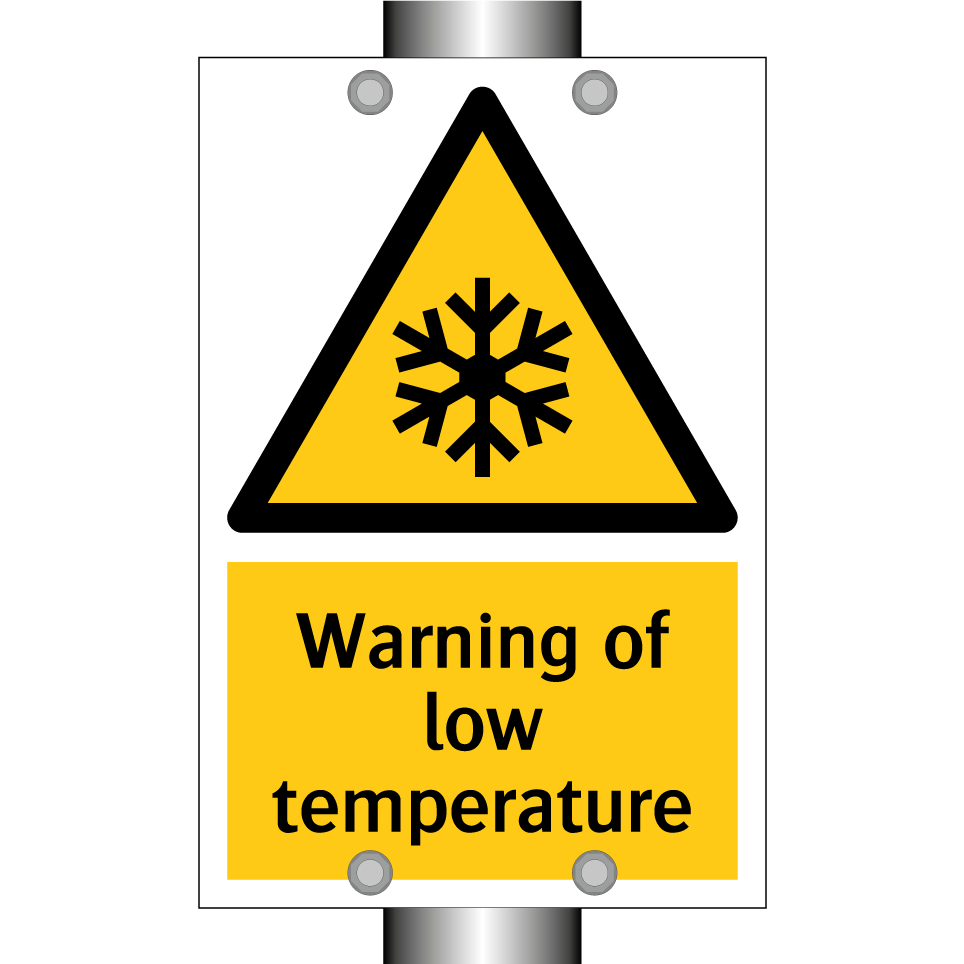 Warning of low temperature
