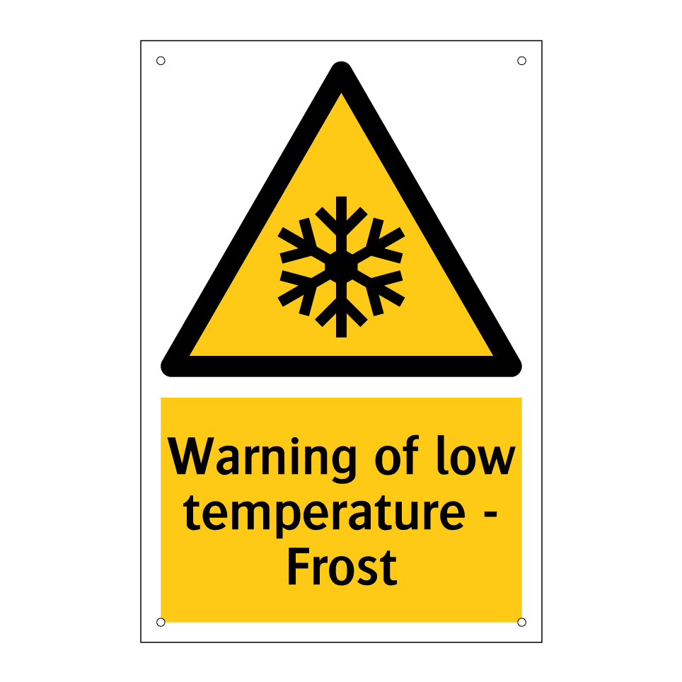 Warning of low temperature - Frost