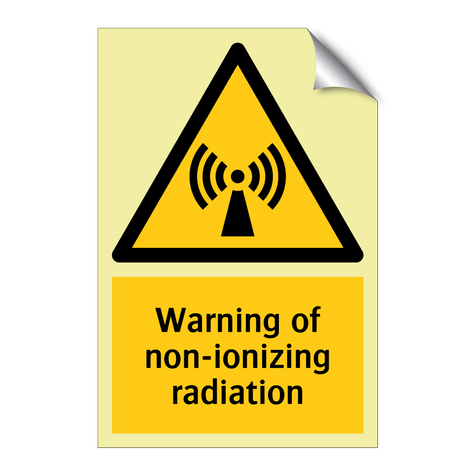 Warning of non-ionizing radiation