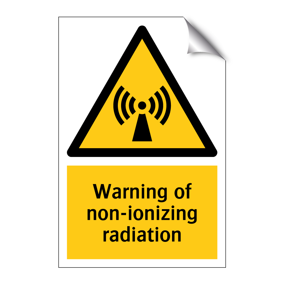 Warning of non-ionizing radiation