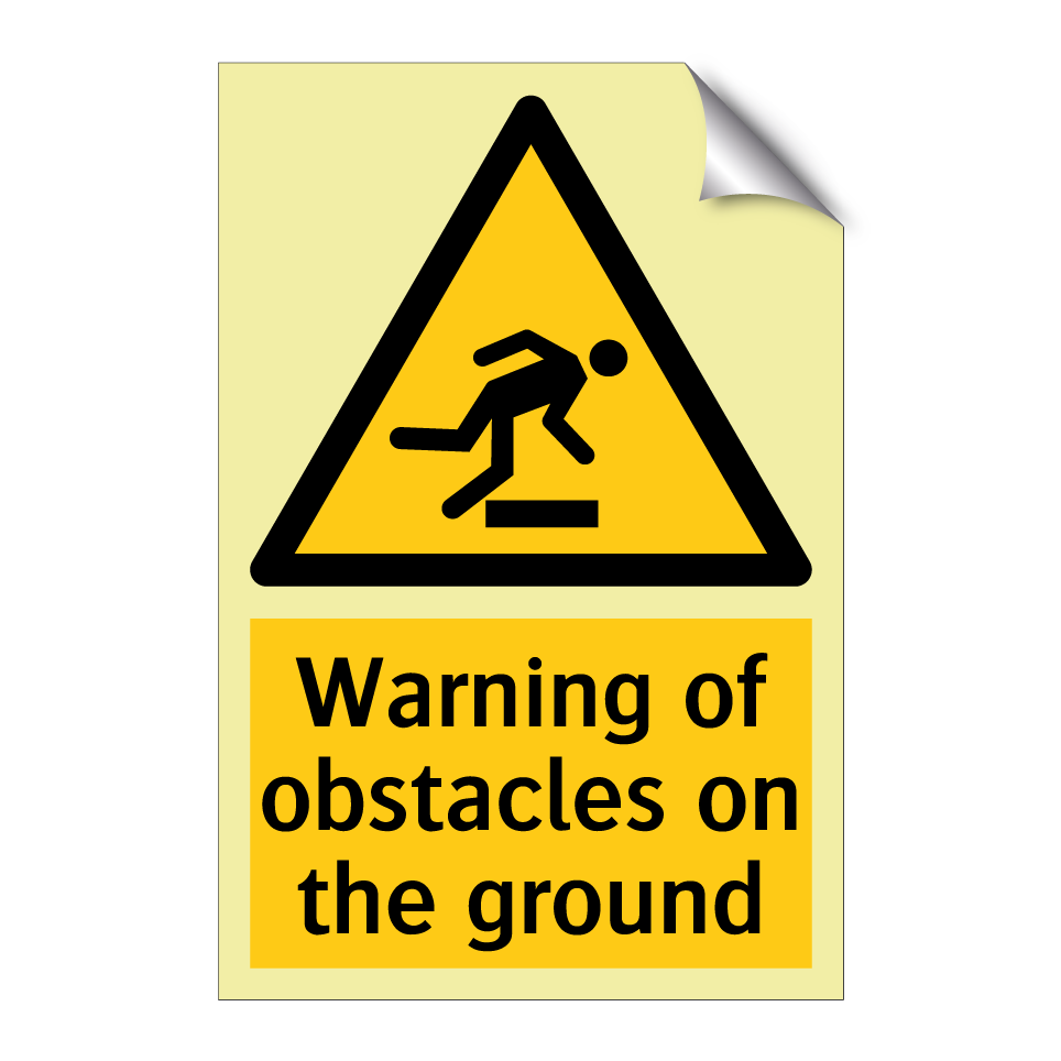 Warning of obstacles on the ground
