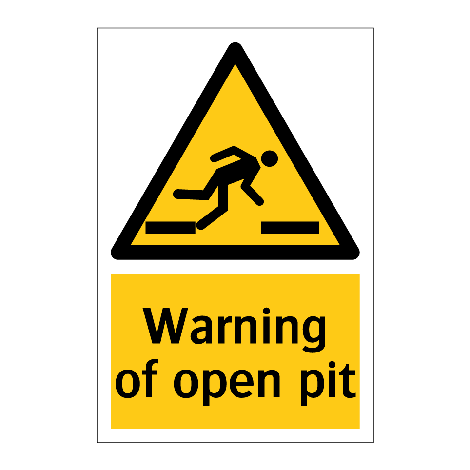 Warning of open pit