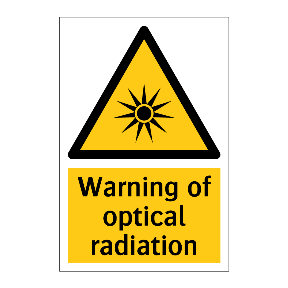 Warning of optical radiation