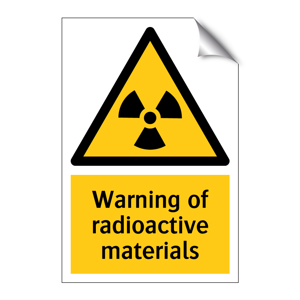 Warning of radioactive materials