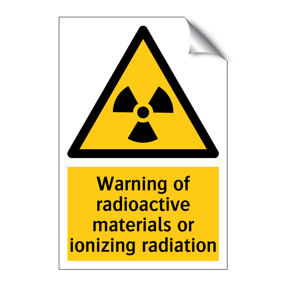 Warning of radioactive materials or ionizing radiation
