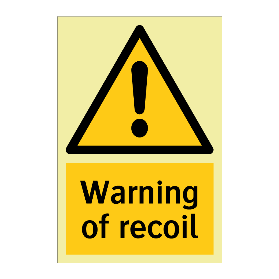 Warning of recoil
