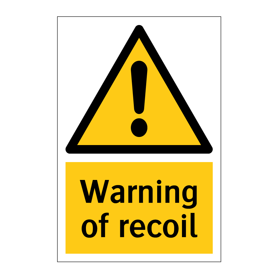 Warning of recoil