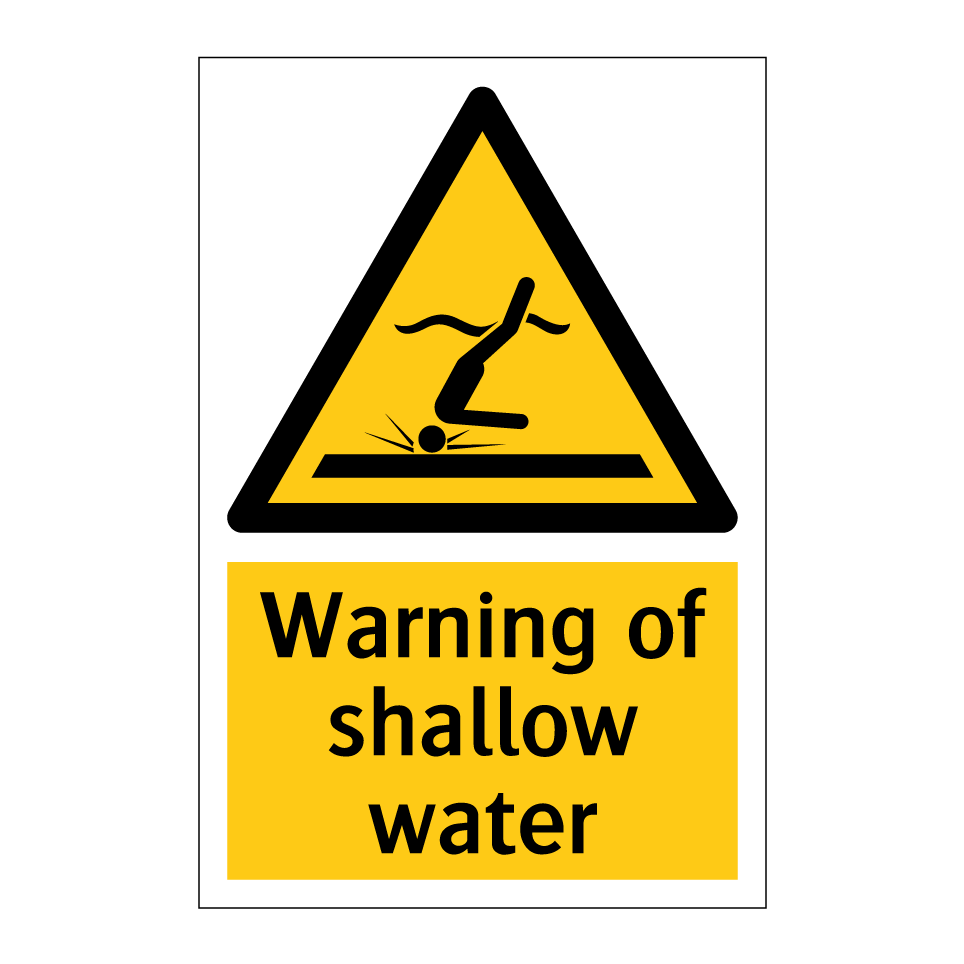 Warning of shallow water