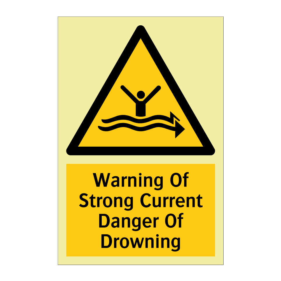 Warning Of Strong Current Danger Of Drowning