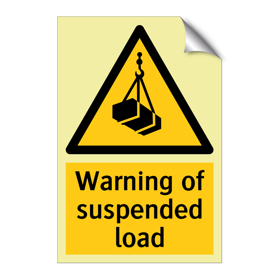 Warning of suspended load